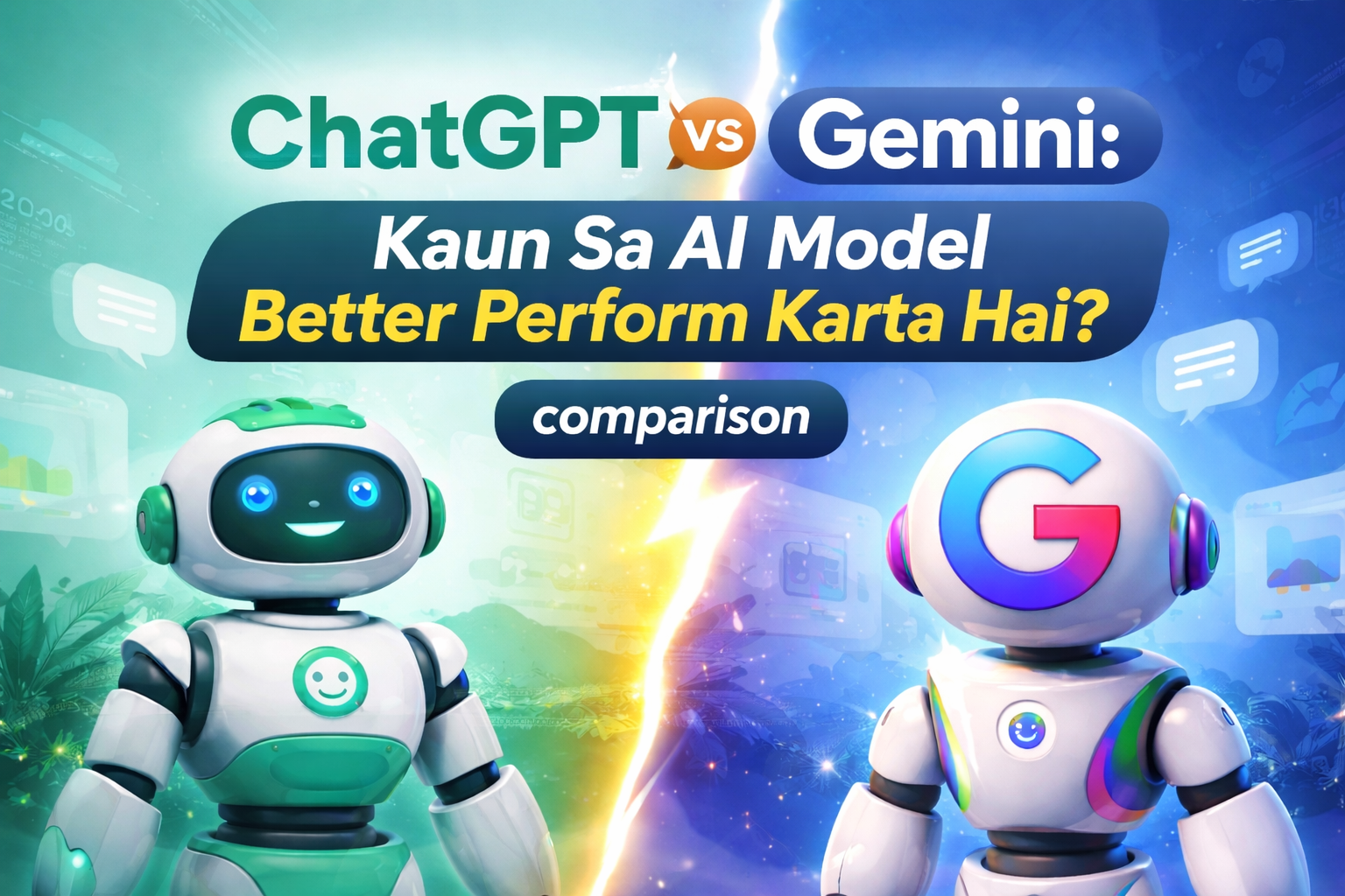 ChatGPT vs Gemini: Kaun Sa AI Model Better Perform Karta Hai?